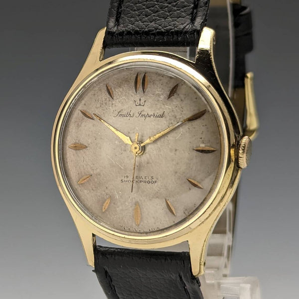 1960年代 英国ヴィンテージ スミス インペリアル 19石 紳士用腕時計 動作良好